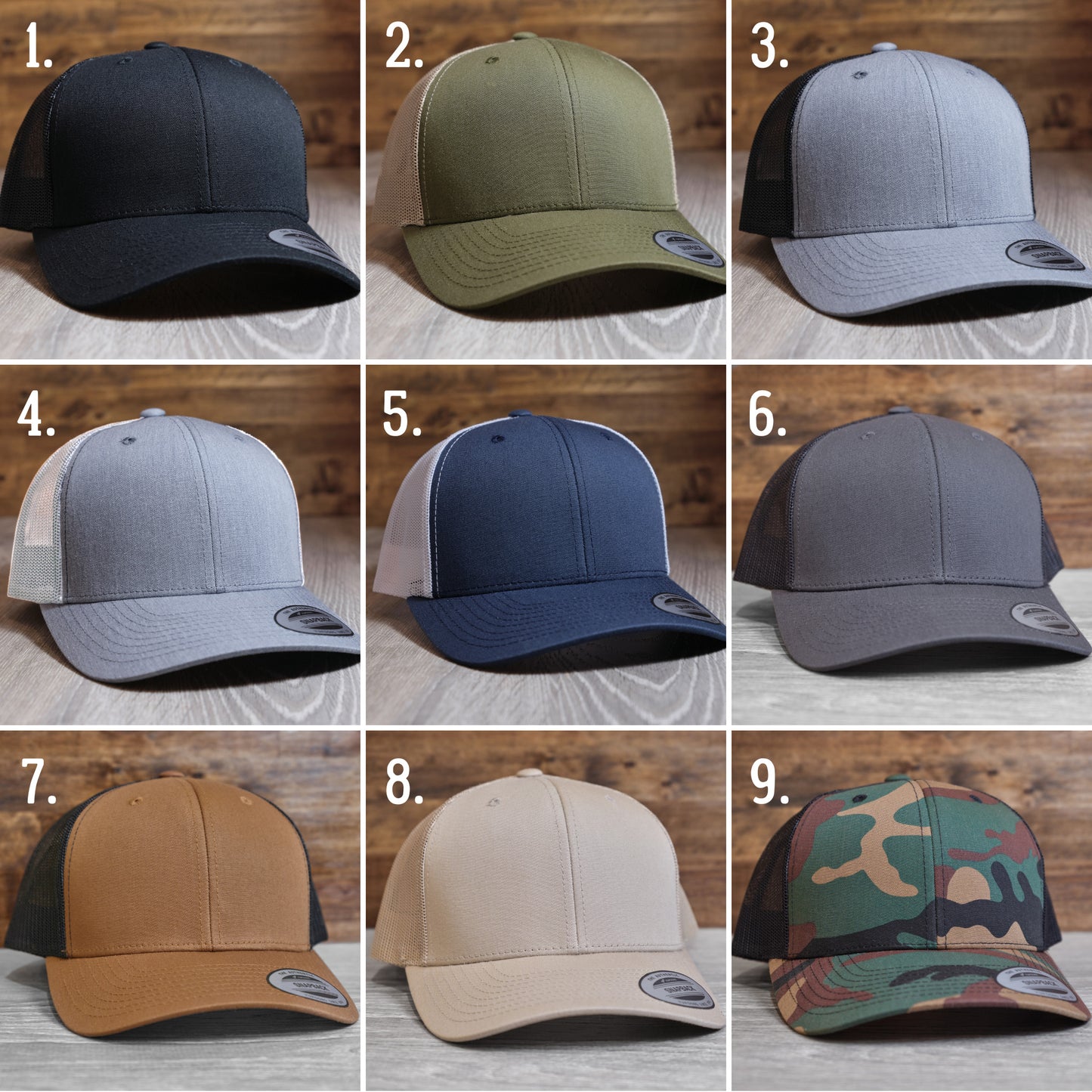 Custom Logo Trucker Hats | Yupoong 6606