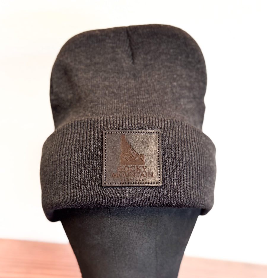 Custom leather patch hat example