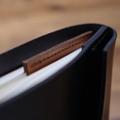 Personalized Leather Corner Bookmark