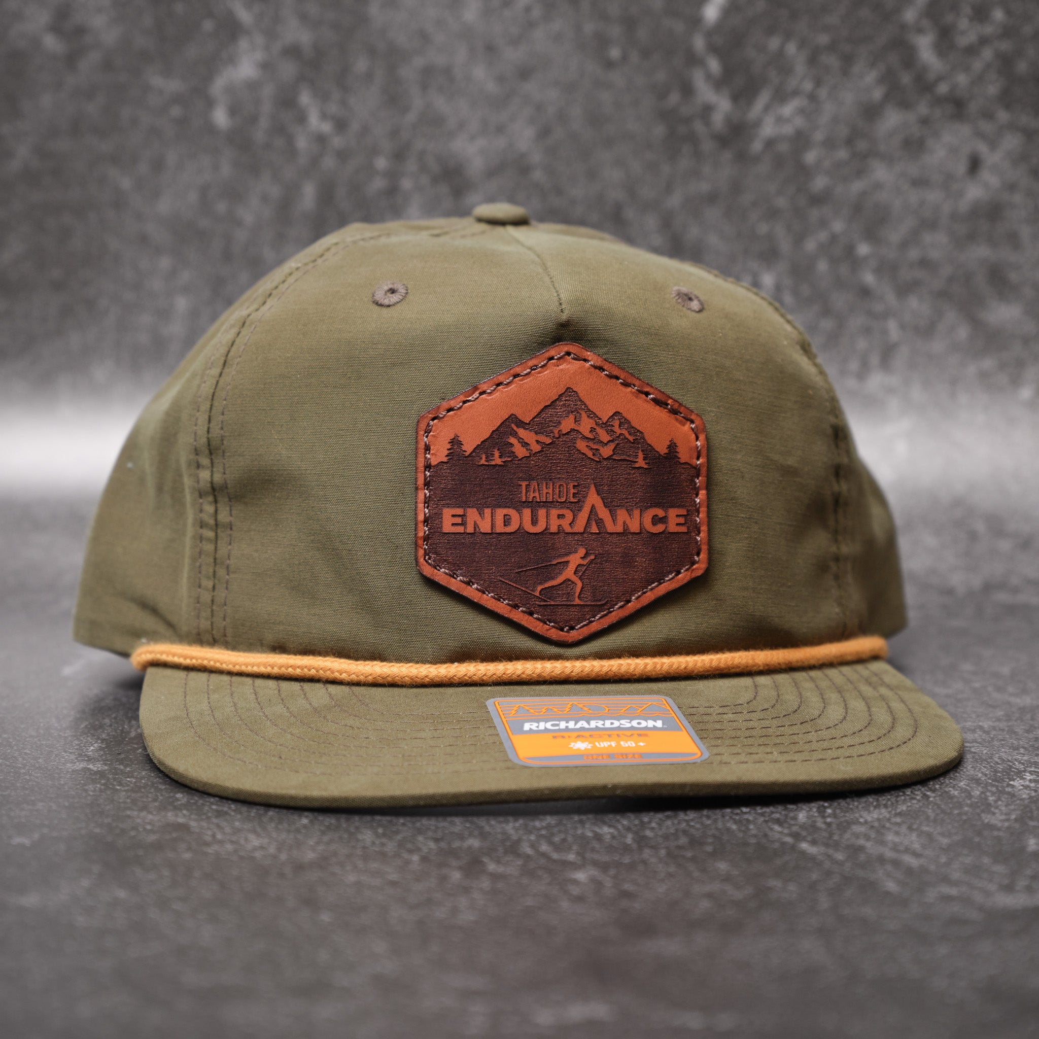 Custom Logo Rope Hats | Richardson 256 Leather Patch Hat – NW Custom Made