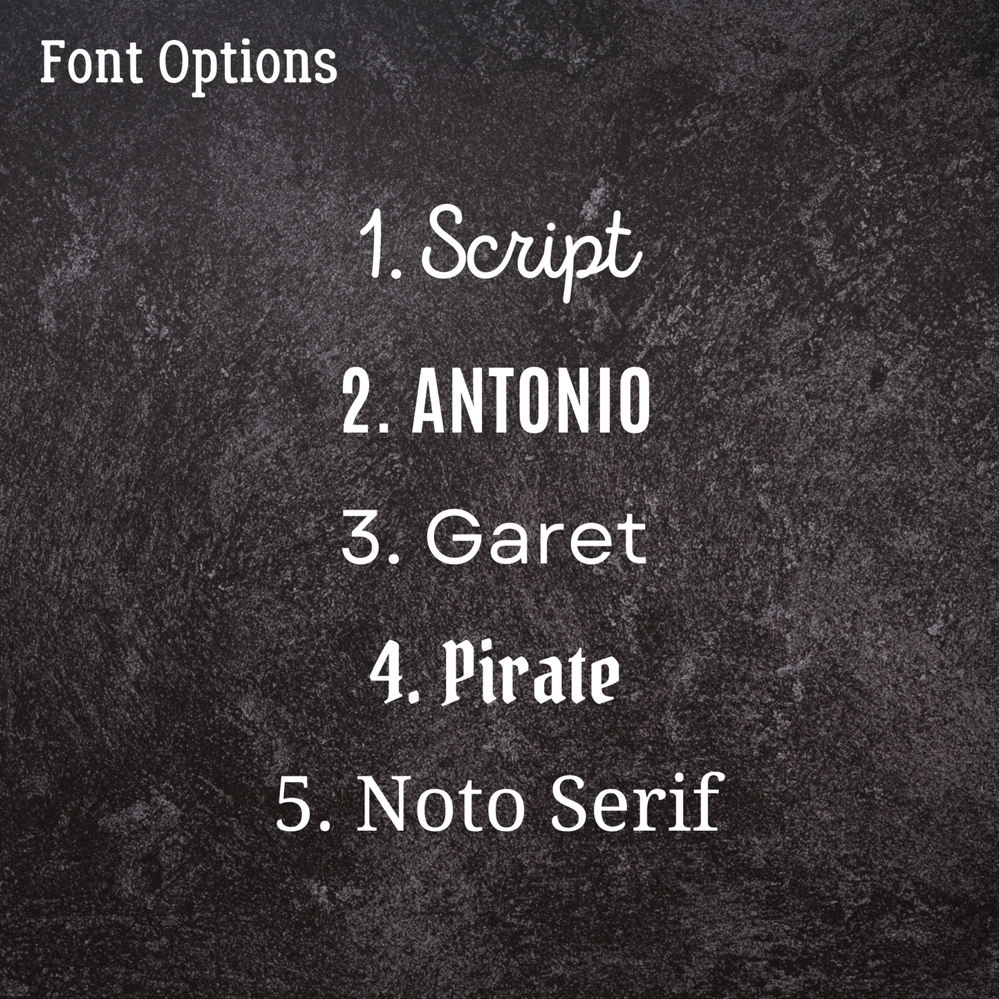 Font Options