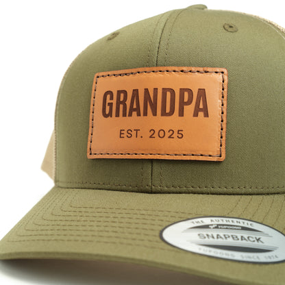 Grandpa Est 2025 Trucker Hat
