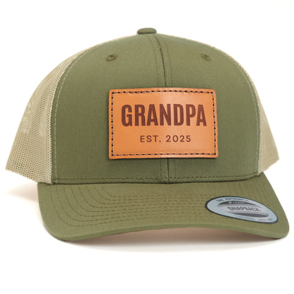 Grandpa Est 2025 Trucker Hat