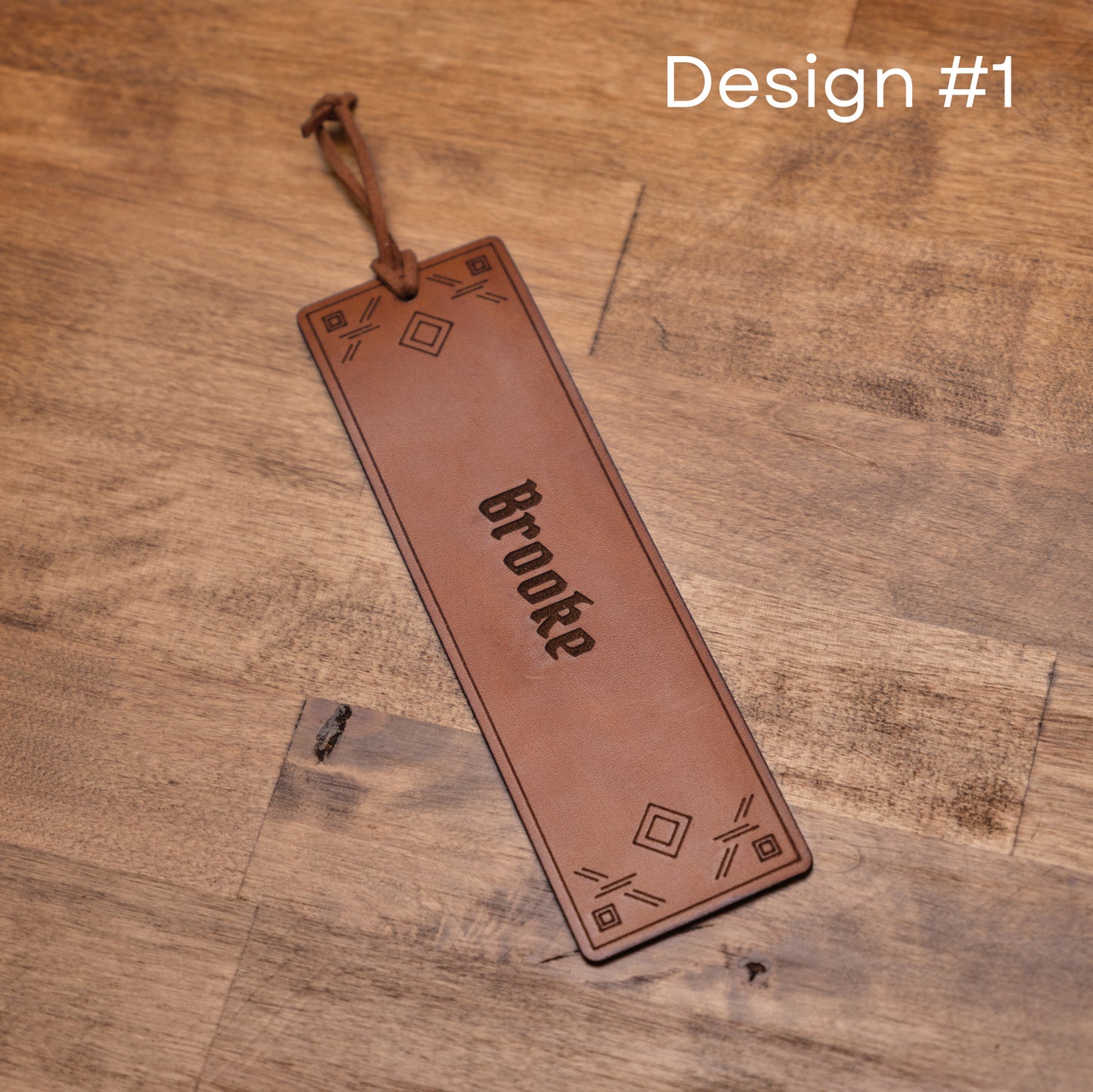 Personalized Leather Bookmark