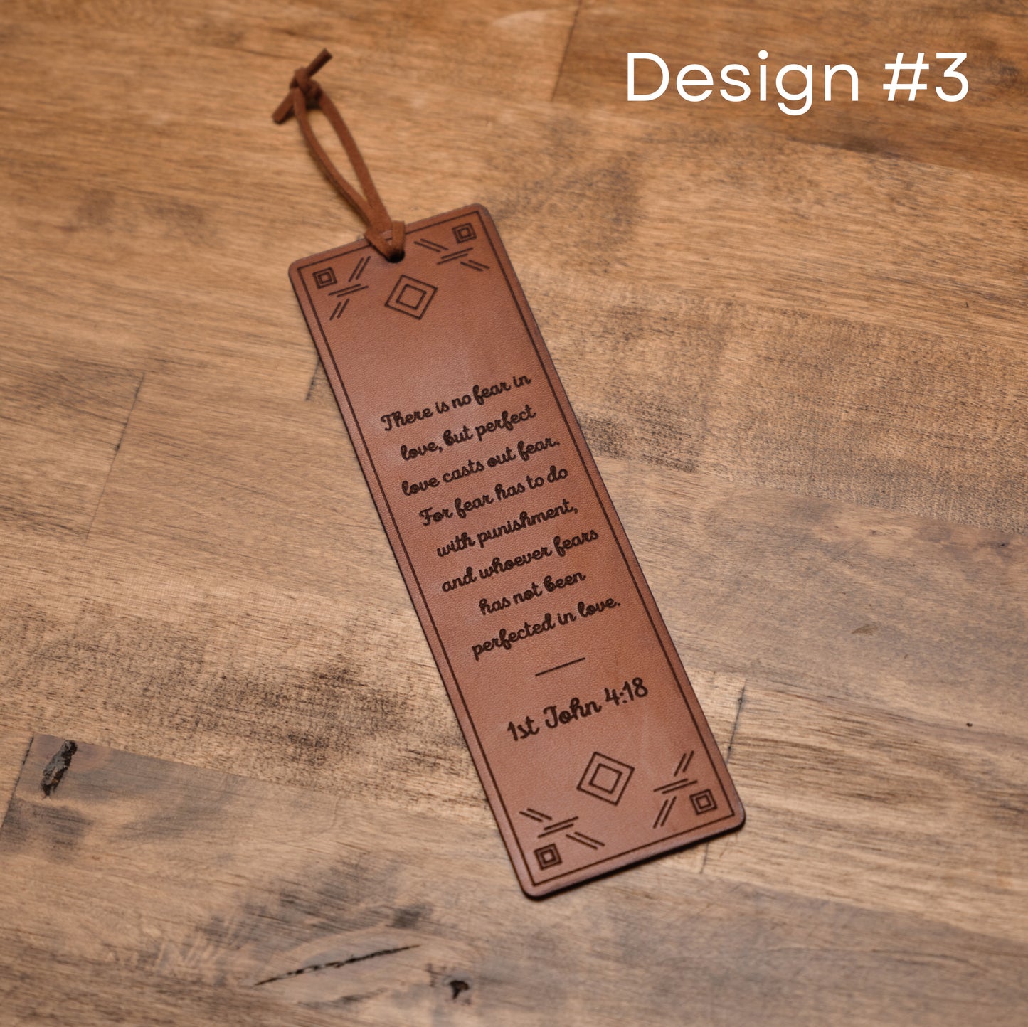 Personalized Leather Bookmark