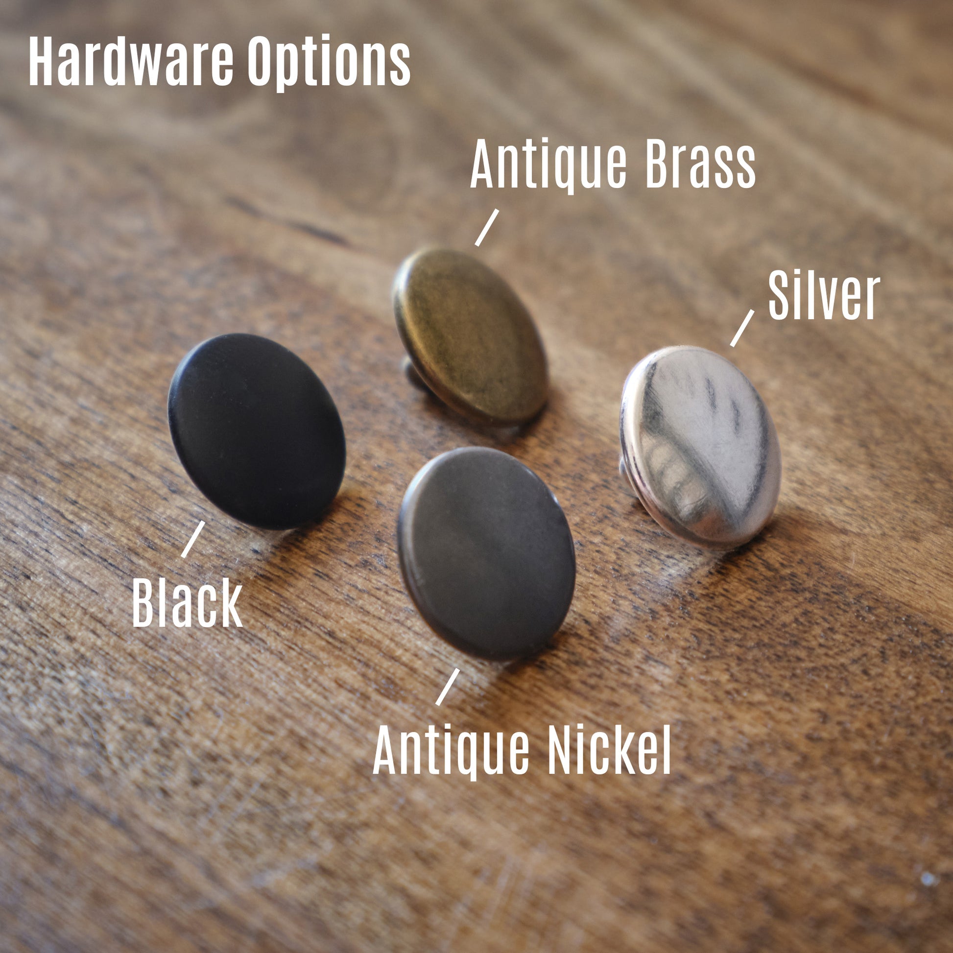 Leather Hardware Options