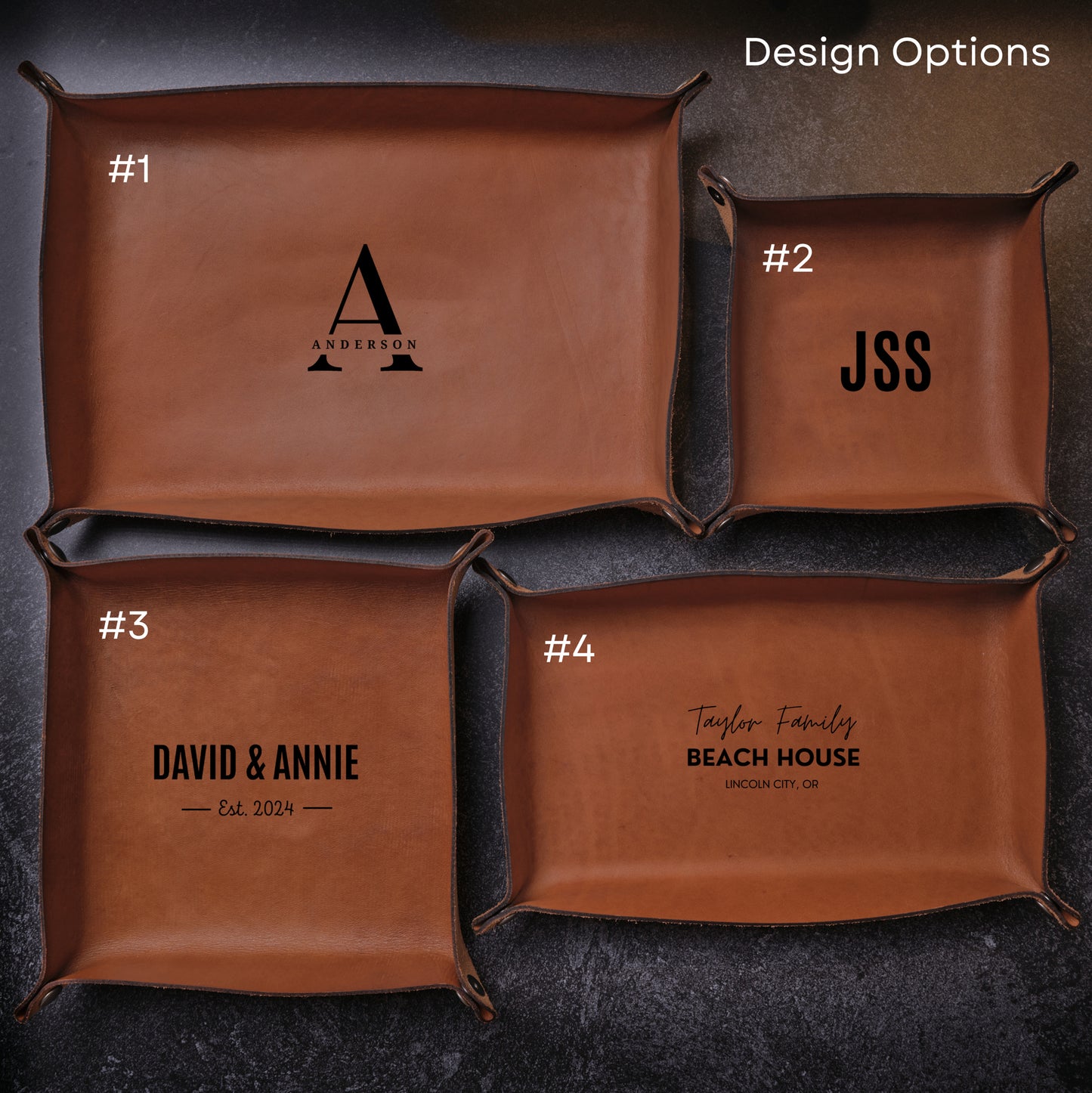 Leather Valet Tray Design Options