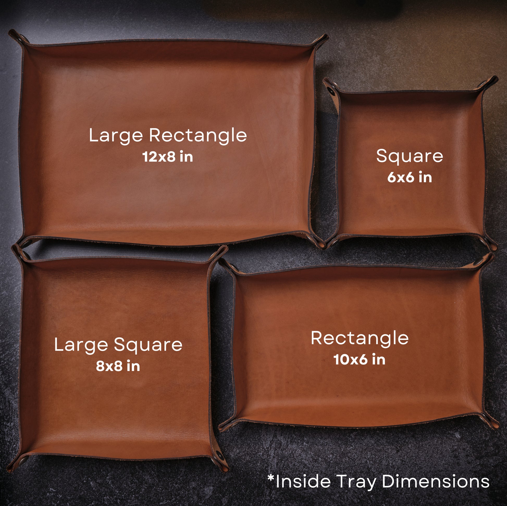 Leather Tray Sizes