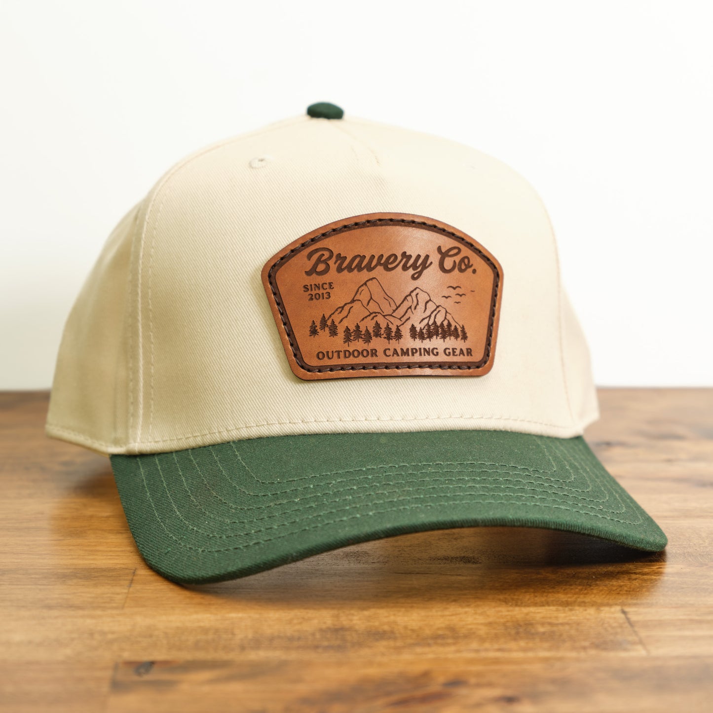 Custom Leather Patch Hat Otto Vintage Style Snapback