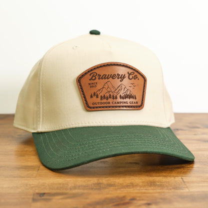 Custom Leather Patch Hat Otto Vintage Style Snapback