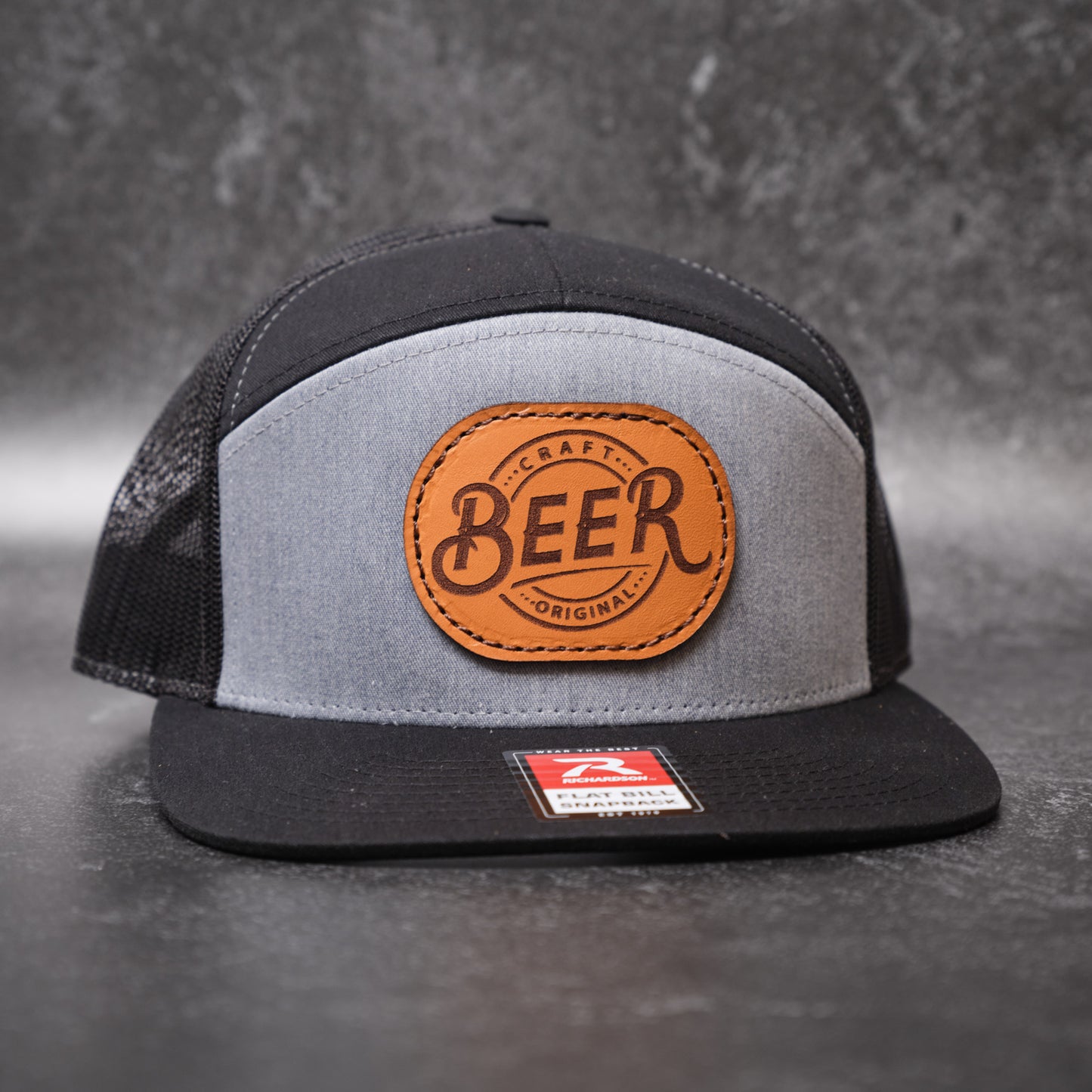 Custom Leather Patch Hat Richardson 168